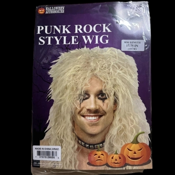 NEW IN PACKAGE Punk Rock Blonde Wig Adult Unisex - Picture 5 of 11